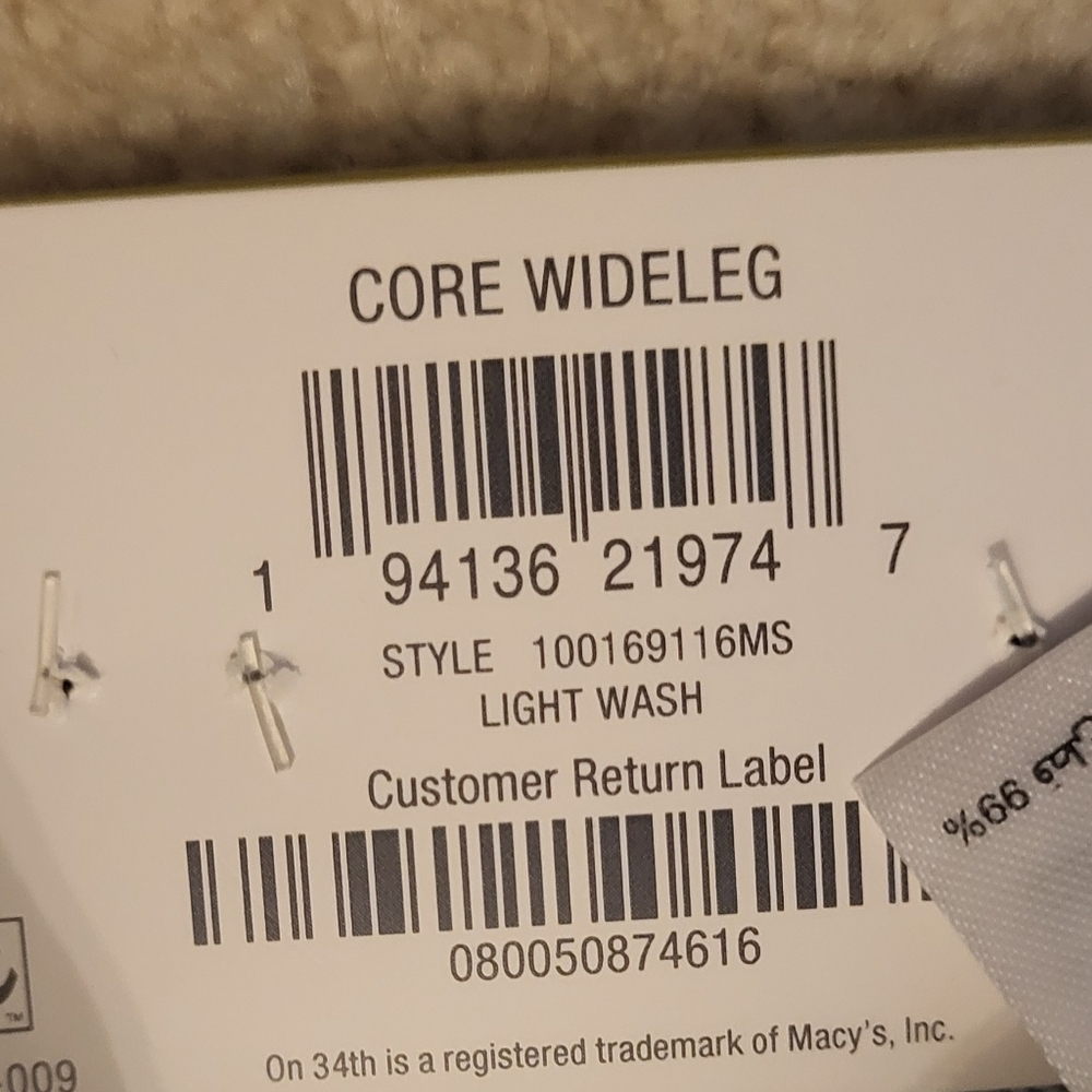 On 34th Core Wide Leg High Rise Light Wash Jeans Size 14 New! - Picture 4 of 10